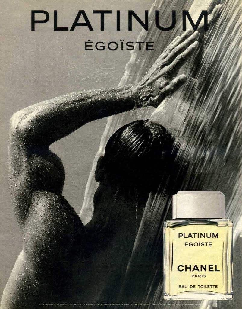 پوستر تبلیغاتی عطر مردانه شنل Egoiste Platinum حجم 100 میلی لیتر